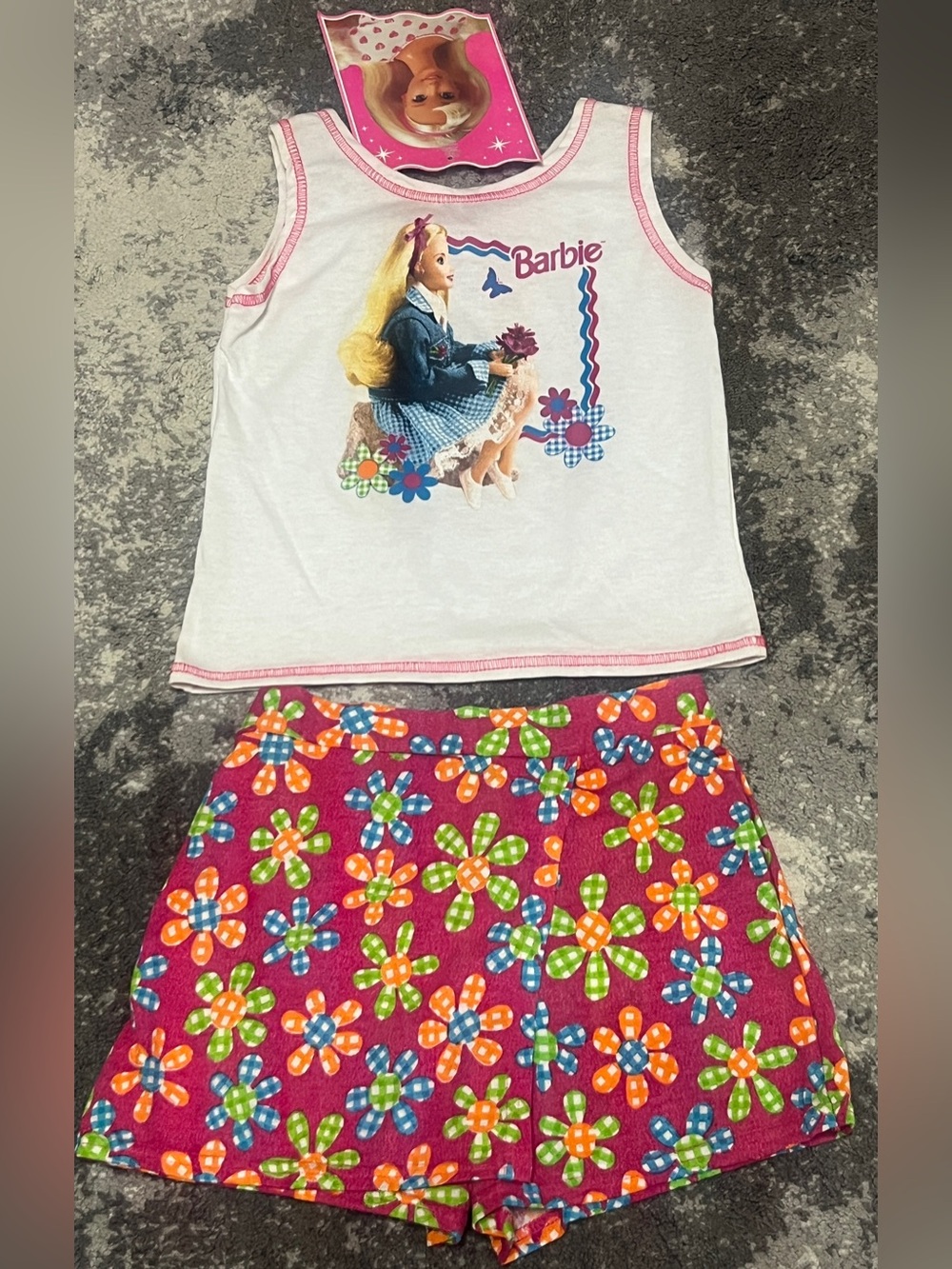 NWT Vintage 1996 Barbie 2 Piece Toddler Set Size 2T - Made in USA Retro 90s